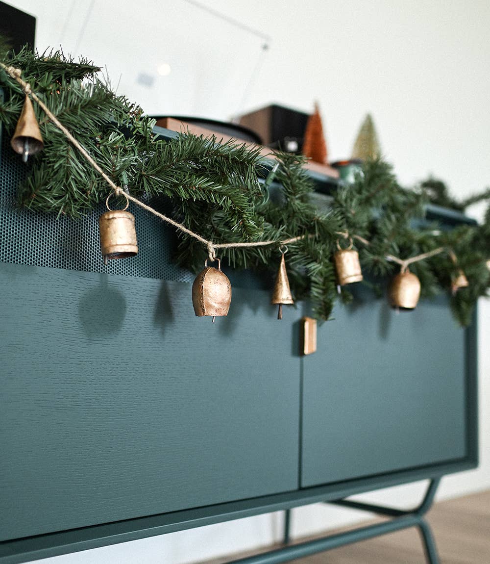Rustic Bell Hanging Garland - Hand Tuned, Fair Trade