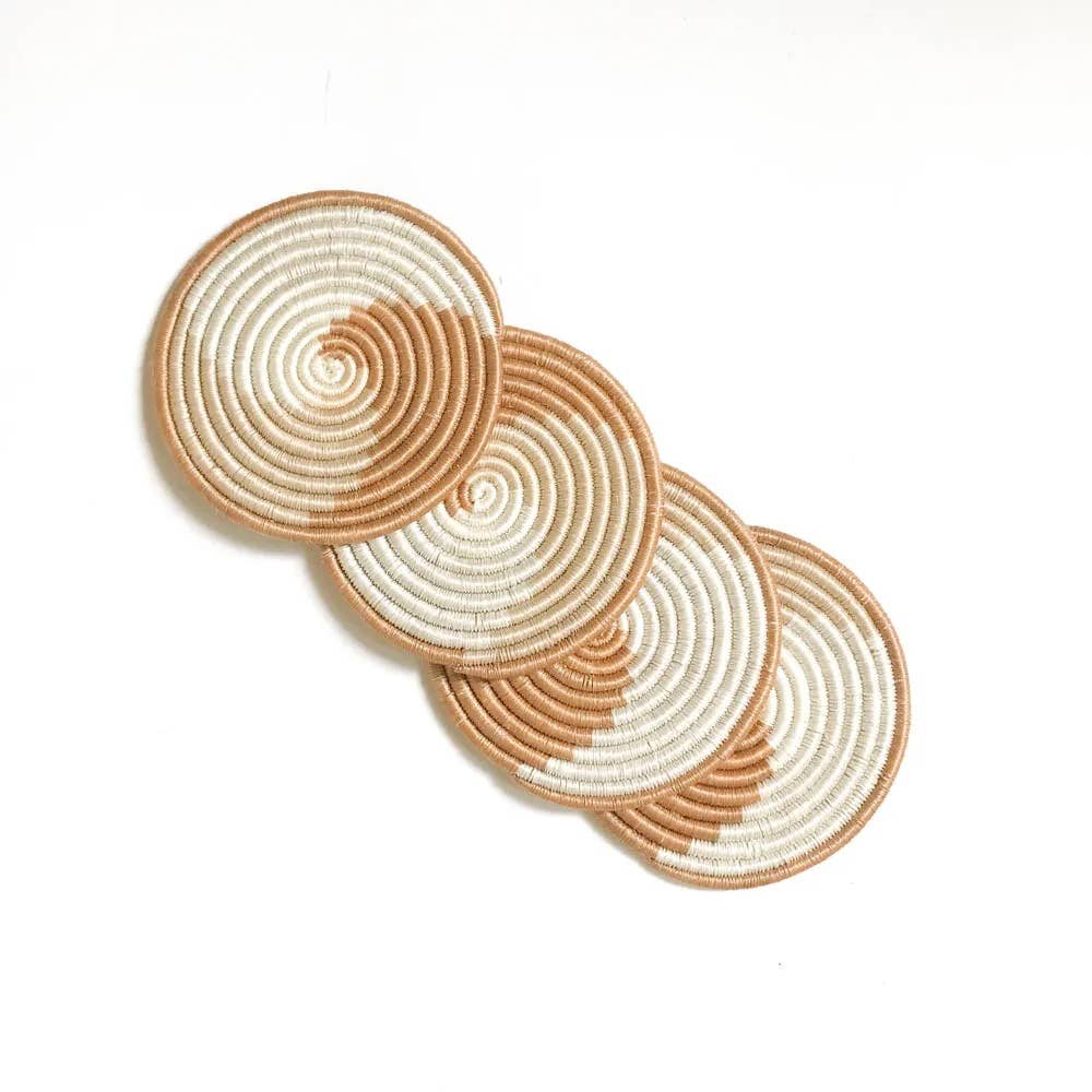 Hand Woven Sisal Coasters: Zubita