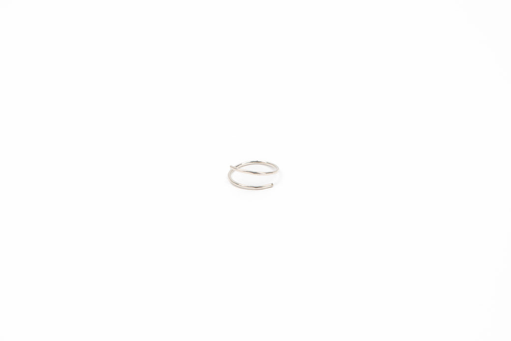 Hand-Hammered Wrap Ring in Sterling Silver