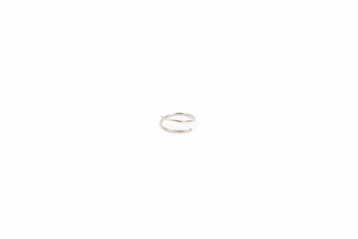 Hand-Hammered Wrap Ring in Sterling Silver