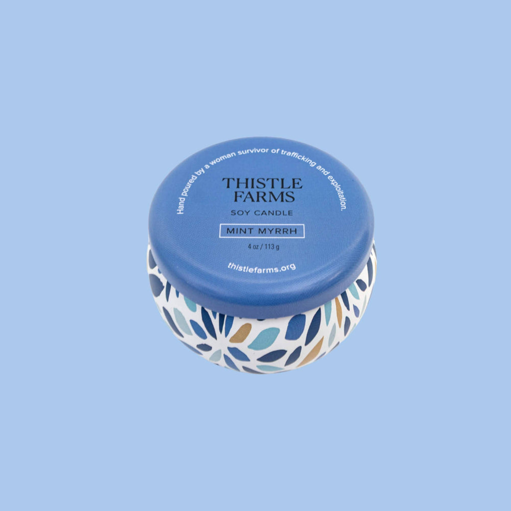 Mint Myrrh Holiday Love Heals Mini Candle
