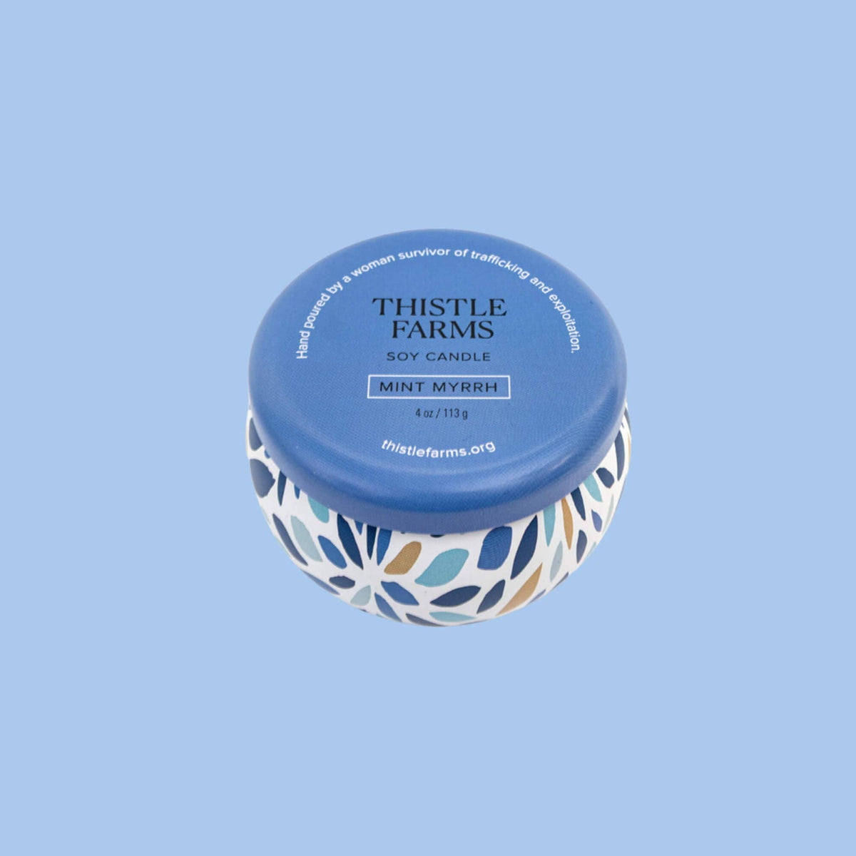 Mint Myrrh Holiday Love Heals Mini Candle