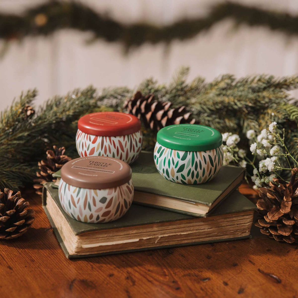 Three Trees Holiday Love Heals Mini Candle