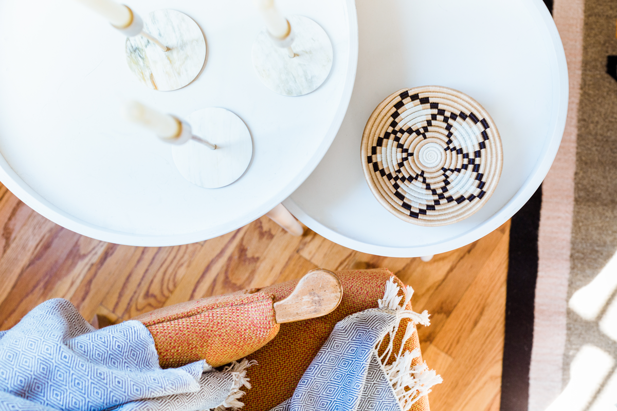 Neri Woven Bowls: White & Tea / Small Bowl