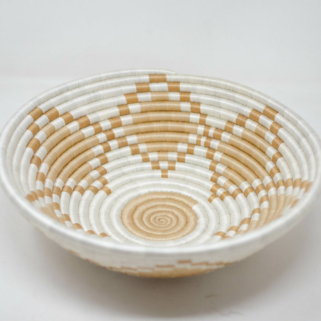 Neri Woven Bowls: White & Tea / Small Bowl