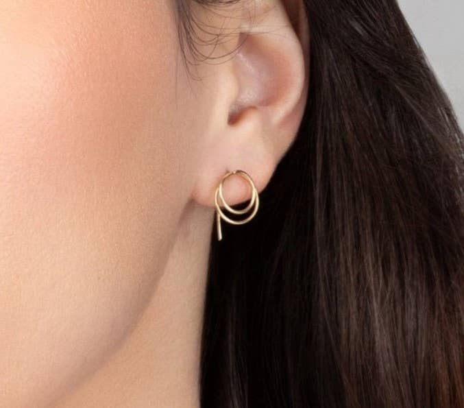 Zomi Open Circle Earrings in 14 karat Gold Filled