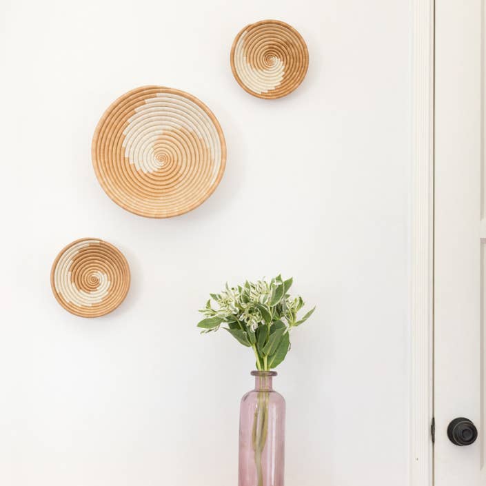 Zera Woven Bowls: Indigo & Tea / Small