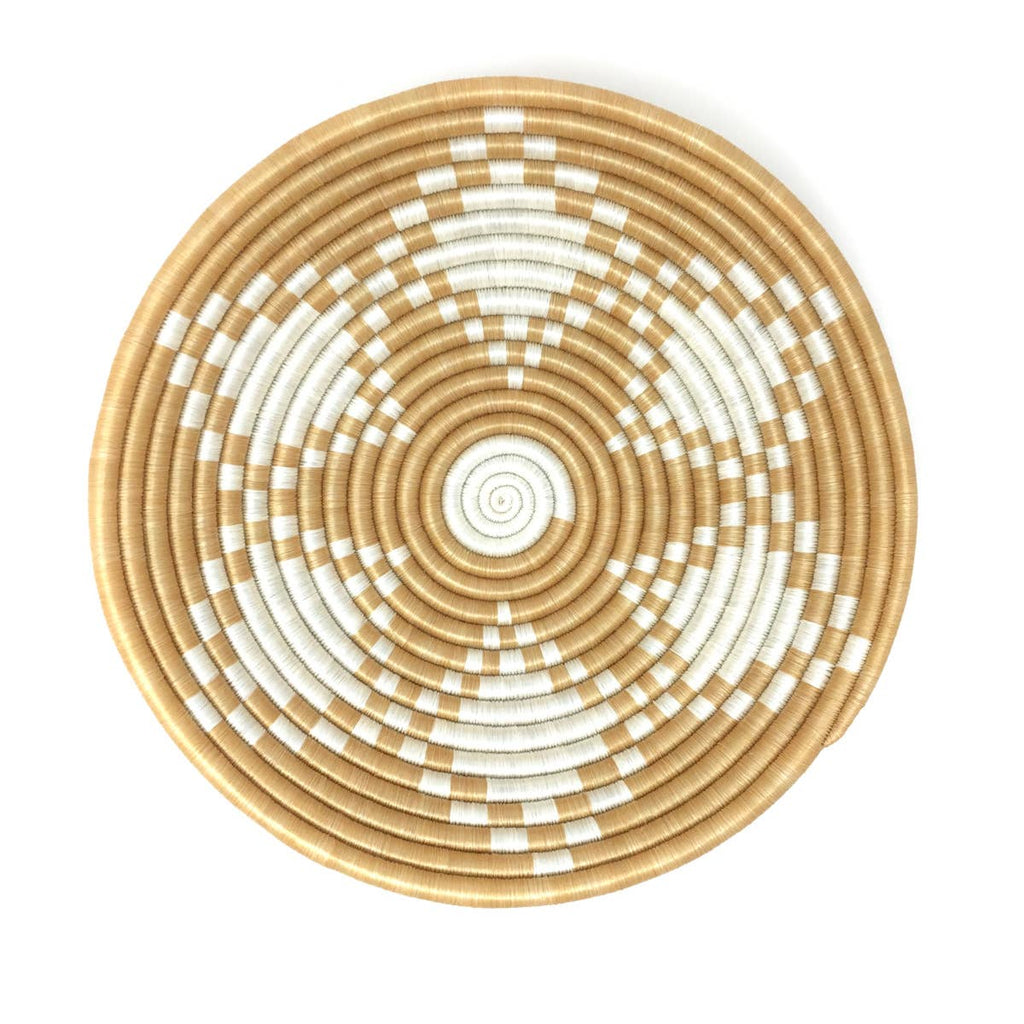 Neri Woven Bowls: White & Tea / Medium Bowl