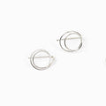 Zomi Open Circle Earrings in Sterling Silver