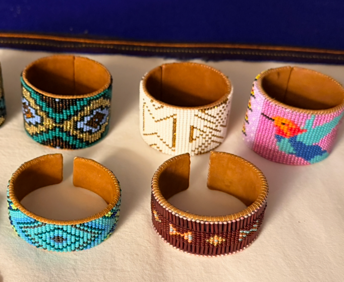 Beaded cuff bracelets