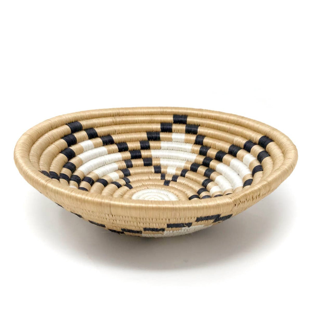 Neri Woven Bowls: White & Tea / Medium Bowl