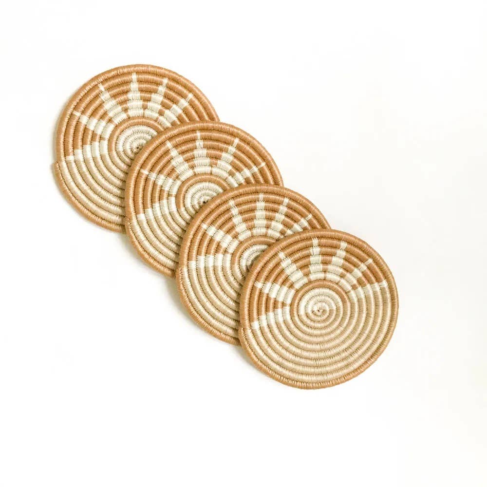 Hand Woven Sisal Coasters: Zubita