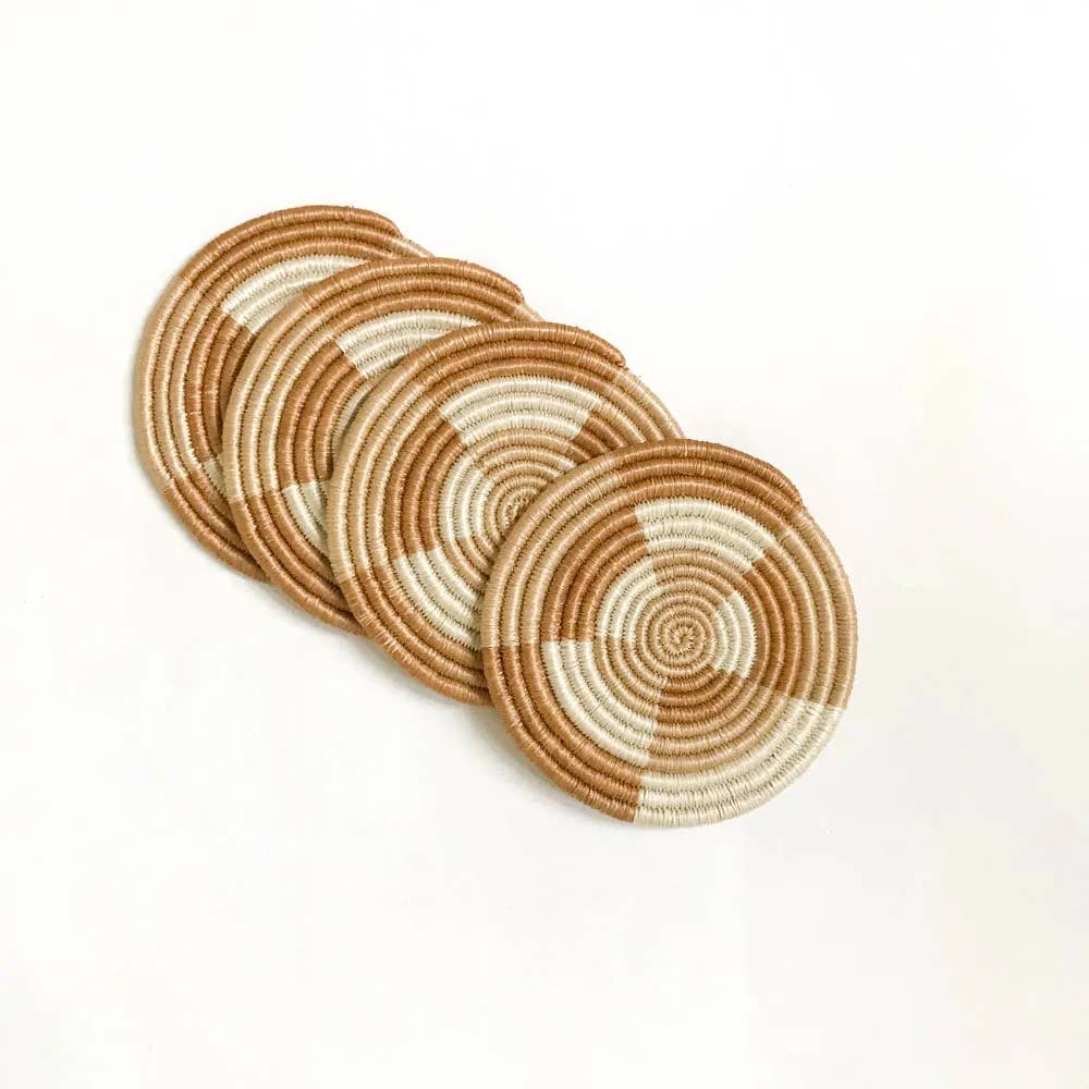 Hand Woven Sisal Coasters: Zubita
