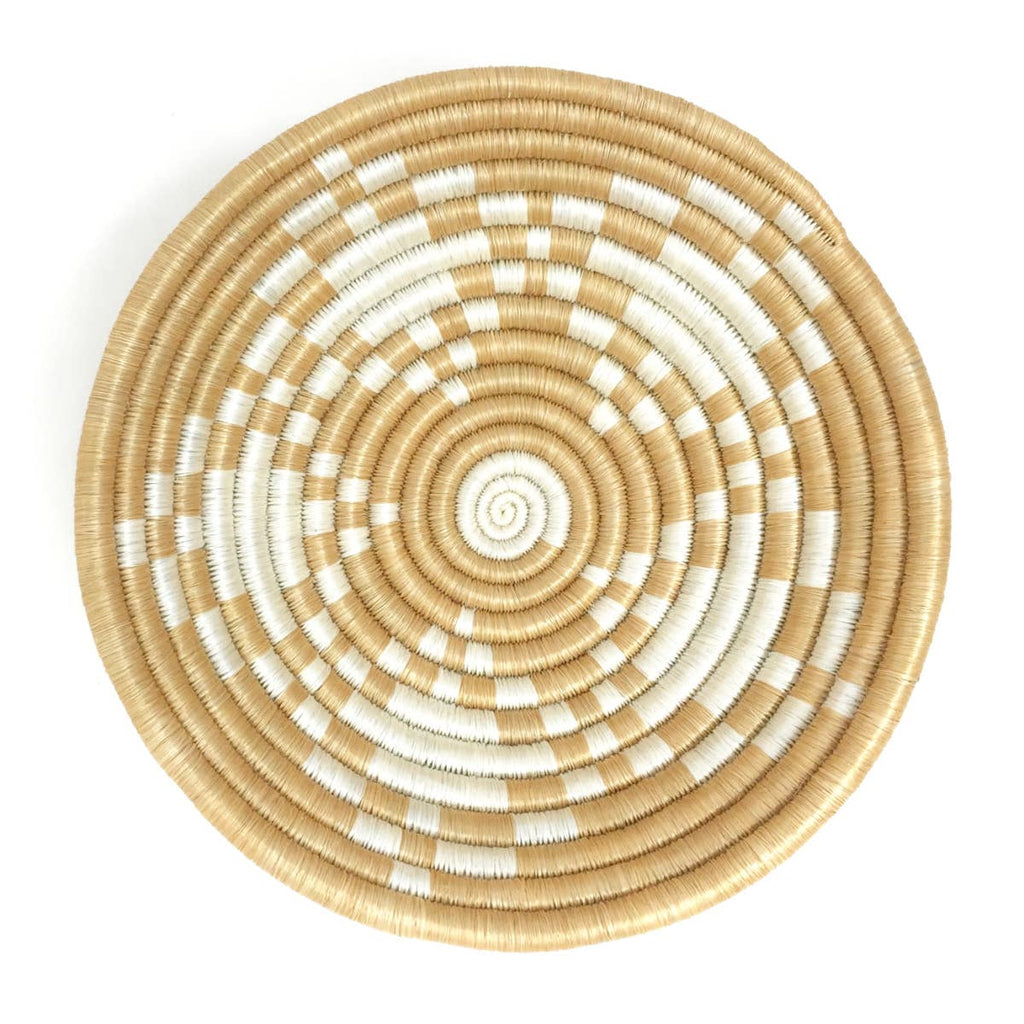 Neri Woven Bowls: White & Tea / Medium Bowl