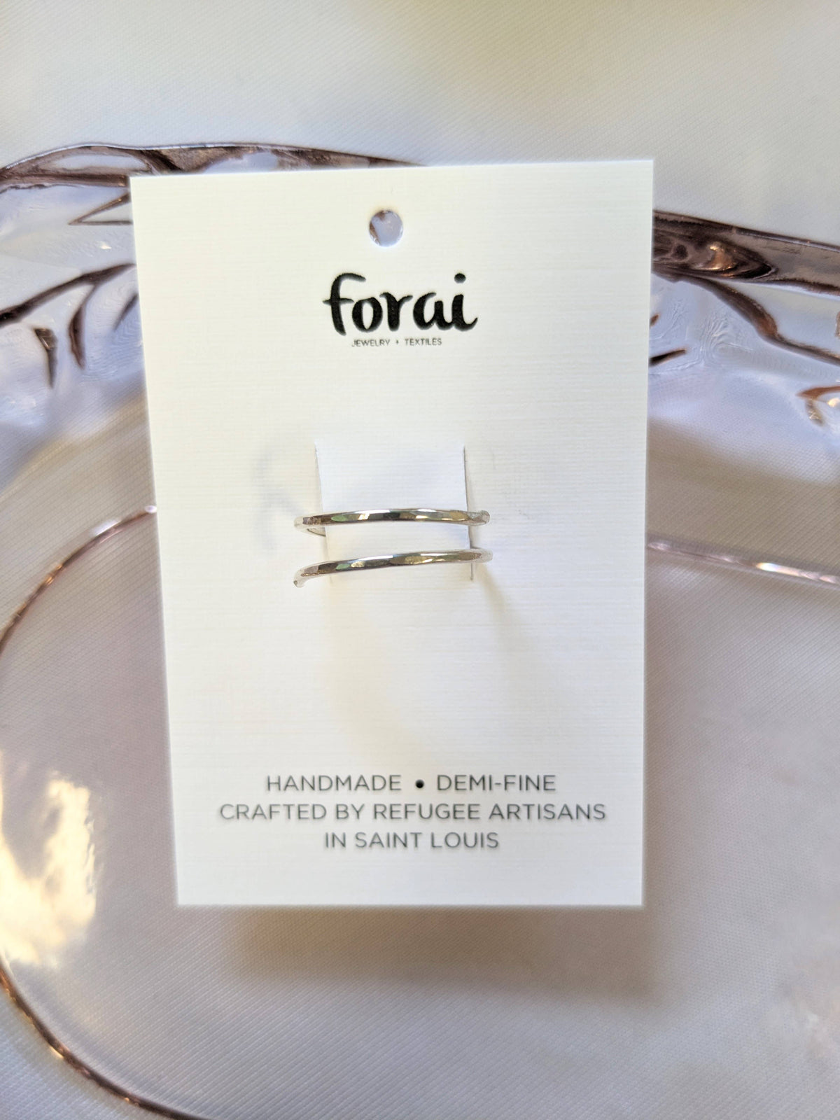 Hand-Hammered Wrap Ring in Sterling Silver