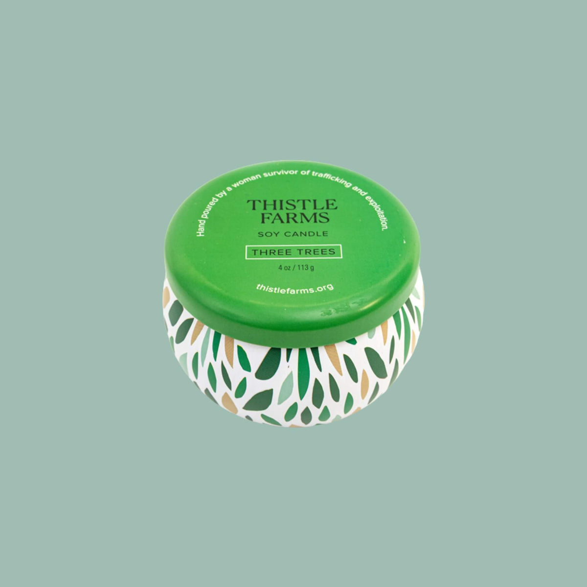 Three Trees Holiday Love Heals Mini Candle