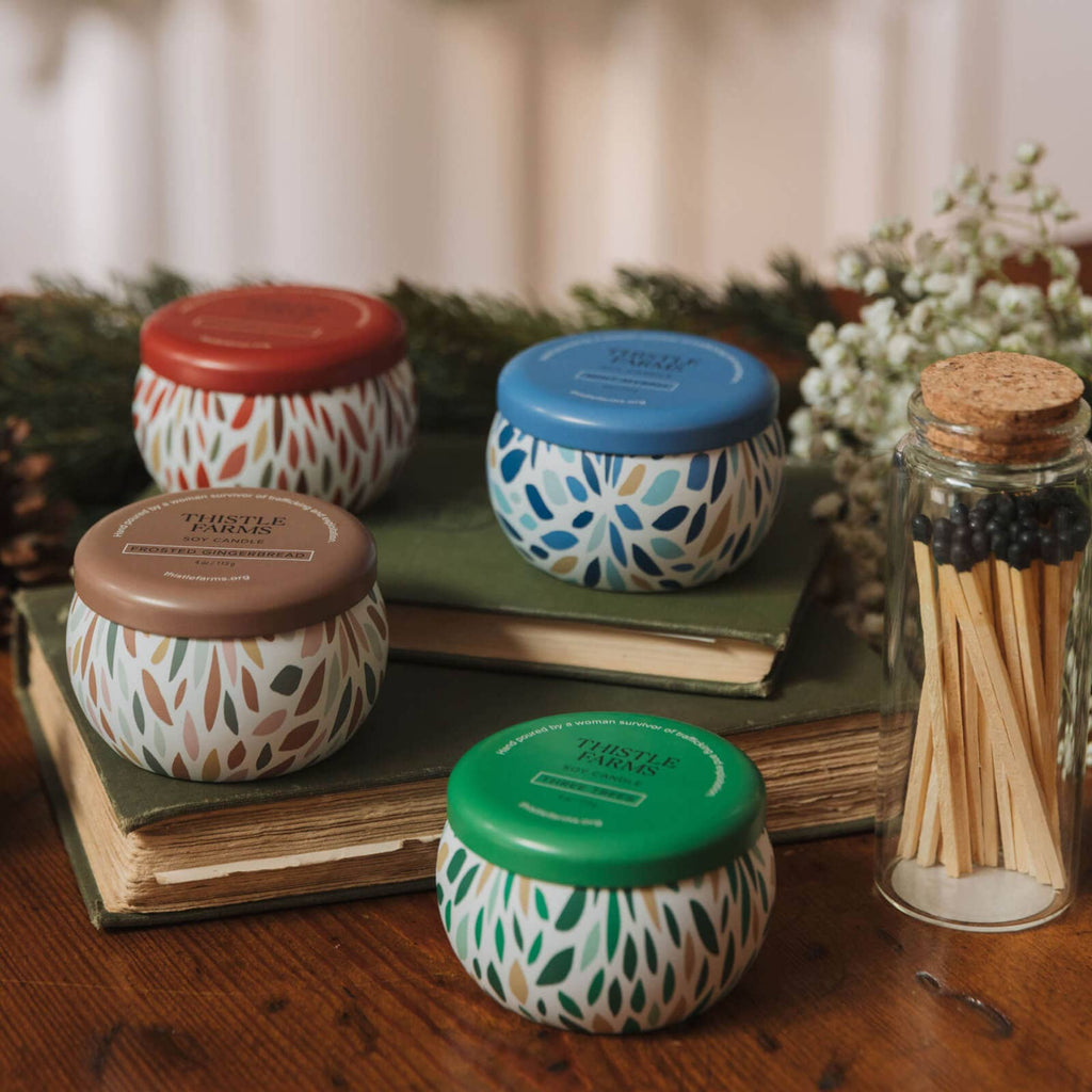 Mint Myrrh Holiday Love Heals Mini Candle